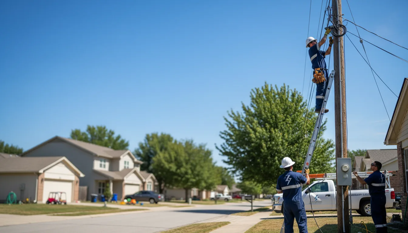 Residential electrician providing installation services in Rock River, WY